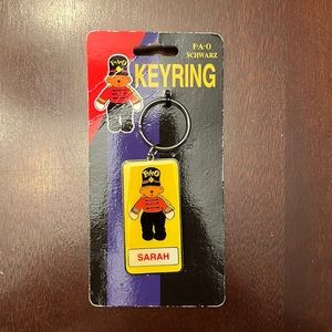 Sarah FAO Schwarz  Personalized Key Ring